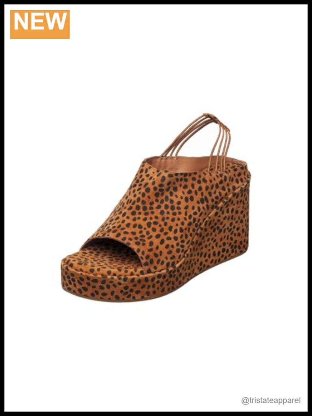 Suede Platform Slingback Sandals Open Toe Slip On